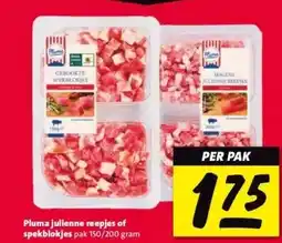 Nettorama Pluma julienne reepjes of spekblokjes aanbieding