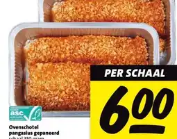 Nettorama Ovenschotel pangasius gepaneerd aanbieding