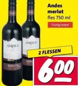 Nettorama Andes merlot aanbieding
