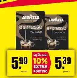 Nettorama LAVAZZA espresso aanbieding