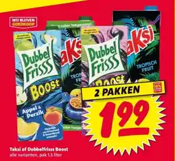 Nettorama Taksi of Dubbelfrisss Boost aanbieding