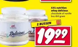 Nettorama XXL nutrition whey delicious aanbieding