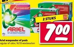 Nettorama Ariel waspoeder of pods aanbieding