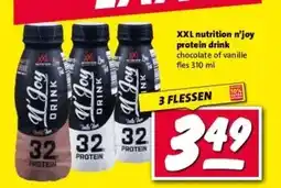 Nettorama XXL nutrition n'joy protein drink aanbieding