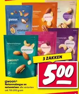 Nettorama gwoon Notenmelanges en notenmixen aanbieding