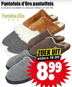 Dirk Pantofola d'Oro pantoffels aanbieding