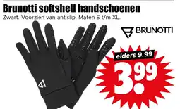 Dirk Brunotti softshell handschoenen aanbieding