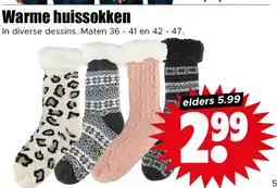 Dirk Warme huissokken aanbieding