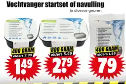 Dirk Vochtvanger startset of navulling aanbieding