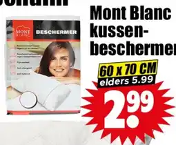 Dirk Mont Blanc kussen- beschermer aanbieding