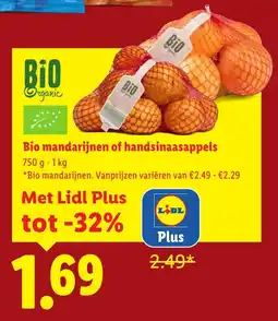 Lidl Bio Mandarijnen of Handsinaasappels aanbieding
