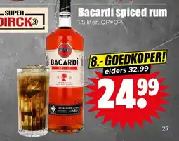 Dirk Bacardi spiced rum aanbieding
