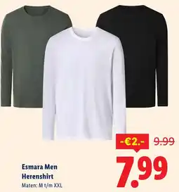 Lidl Esmara Men Herenshirt aanbieding