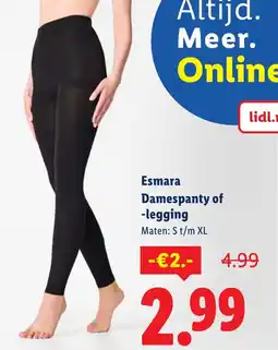 Lidl Esmara Damespanty of Legging aanbieding
