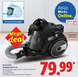 Lidl Bosch serie 2 Stofzuiger zonder zak aanbieding