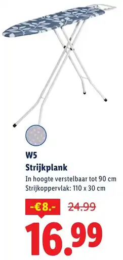 Lidl W5 Strijkplank aanbieding