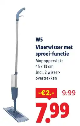Lidl W5 Vloerwisser met Sproeifunctie aanbieding