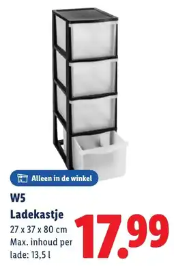Lidl W5 Ladekastje aanbieding