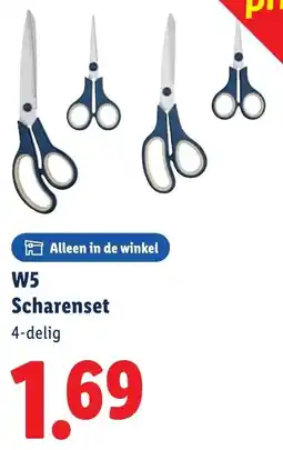 Lidl W5 Scharenset aanbieding