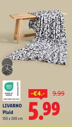 Lidl Livarno Plaid aanbieding