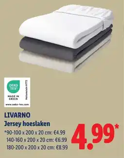 Lidl Livarno Jersey Hoeslaken aanbieding