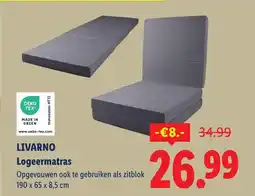 Lidl Livarno Logeermatras aanbieding