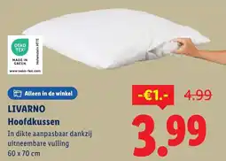 Lidl Livarno Hoofdkussen aanbieding