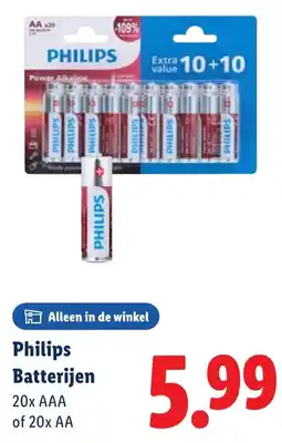 Lidl Philips Batterijen aanbieding
