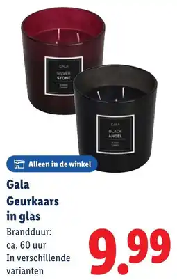 Lidl Gala Geurkaars in Glas aanbieding