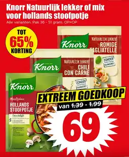 Dirk Knorr Natuurlijk lekker of mix voor Hollands Stoofpotje aanbieding