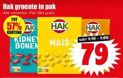 Dirk Hak Groente in Pak aanbieding