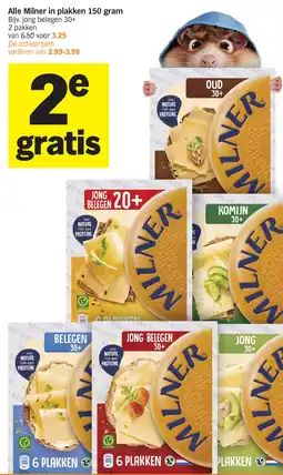 Albert Heijn Alle Milner in plakken aanbieding
