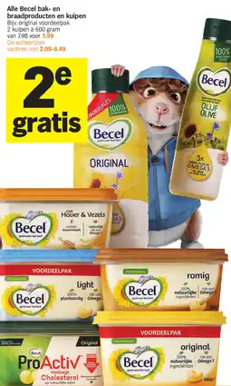 Albert Heijn Alle Becel bak en braadproducten en kuipen aanbieding