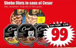Dirk Sheba filets in saus of Cesar aanbieding