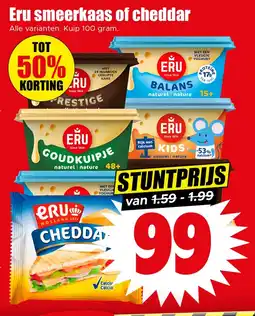Dirk Eru smeerkaas of cheddar aanbieding