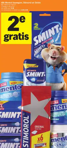 Albert Heijn Alle Mentos kauwgom, Stimorol en Smint aanbieding