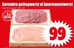 Dirk Gerookte palingworst of boerenmetworst aanbieding