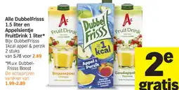Albert Heijn Alle DubbelFrisss en Appelsientje FruitDrink aanbieding