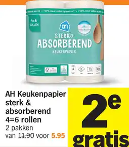 Albert Heijn AH Keukenpapier sterk & absorberend aanbieding