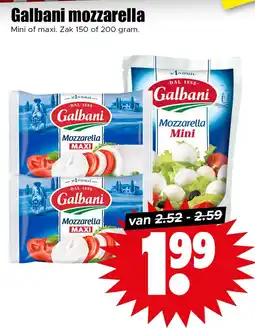 Dirk Galbani mozzarella aanbieding