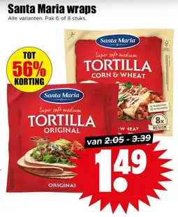Dirk Santa Maria Wraps aanbieding