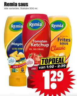 Dirk Remia Saus aanbieding