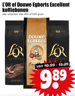 Dirk L'OR of Douwe Egberts Excellent koffiebonen aanbieding