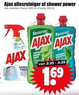 Dirk Ajax allesreiniger of shower power aanbieding