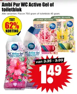 Dirk Ambi Pur WC Active Gel of Toiletblok aanbieding