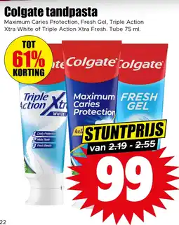 Dirk Colgate Tandpasta aanbieding