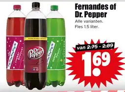 Dirk Fernandes of Dr. Pepper aanbieding