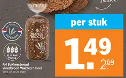 Albert Heijn AH Bakkersbrood vloerbrood Waldkorn heel aanbieding