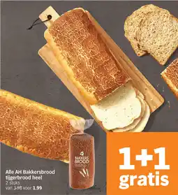 Albert Heijn Alle AH Bakkersbrood tijgerbrood heel aanbieding