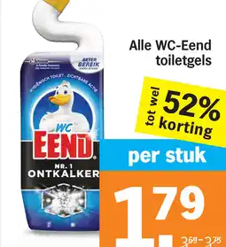 Albert Heijn Alle WC-Eend toiletgels aanbieding